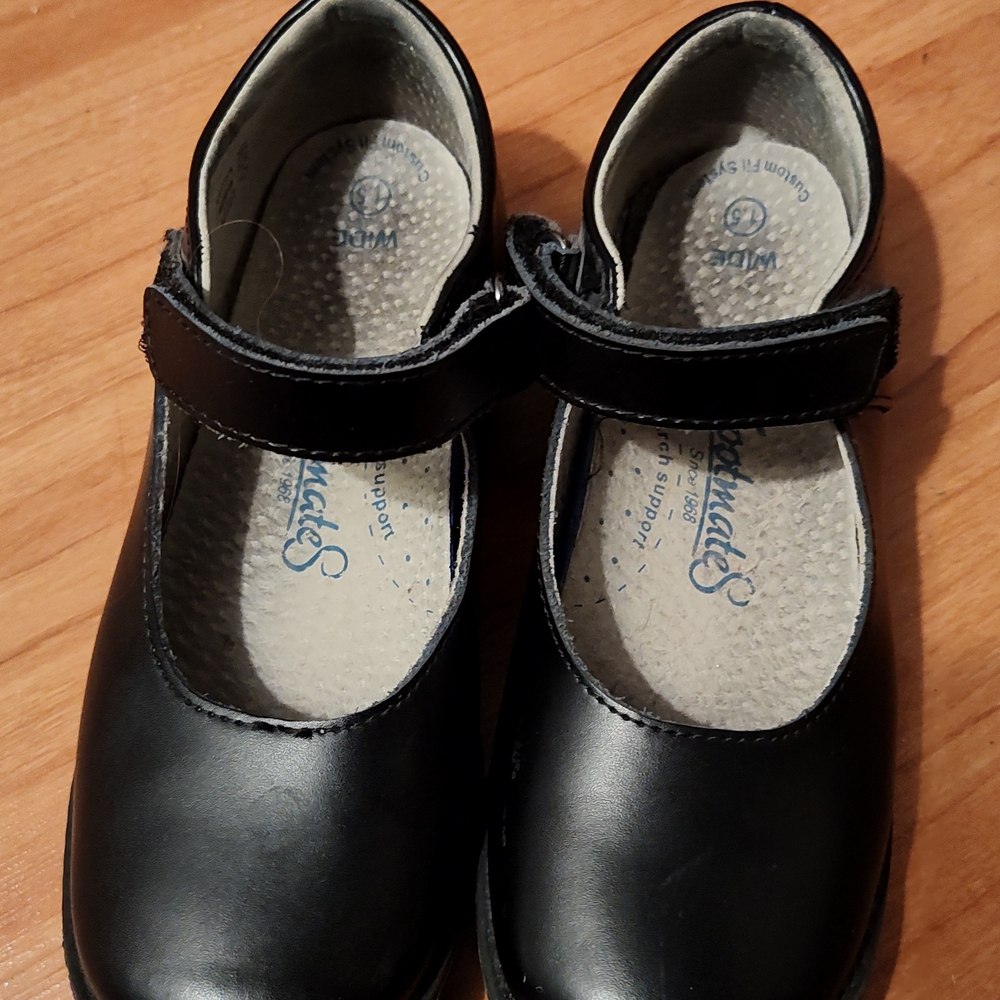 Footmates Mary Jane's Black Girls Size Classic Black Kids Shoes